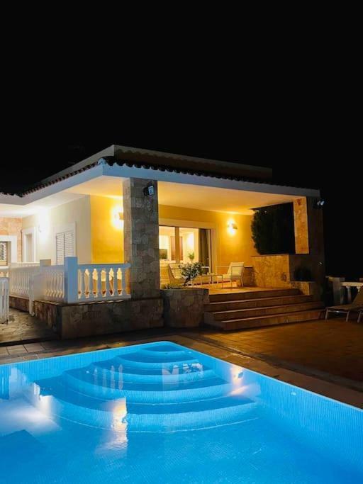 Villa Con Piscina Gigante Sant Francesc de s'Estany Buitenkant foto